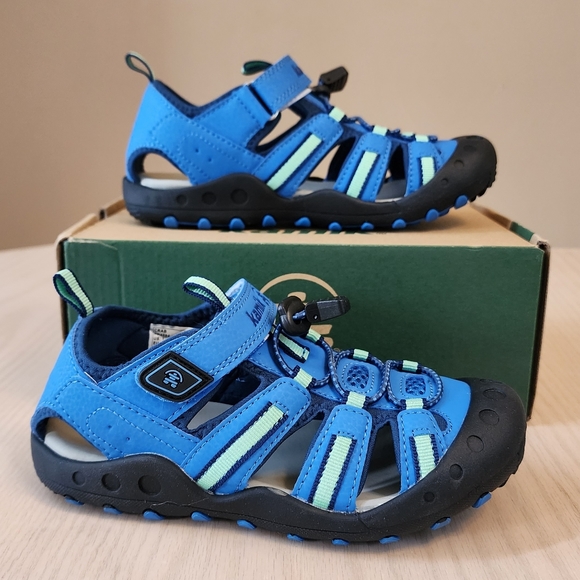 Kamik boy's sandal boy's size 1 blue green - Picture 3 of 6